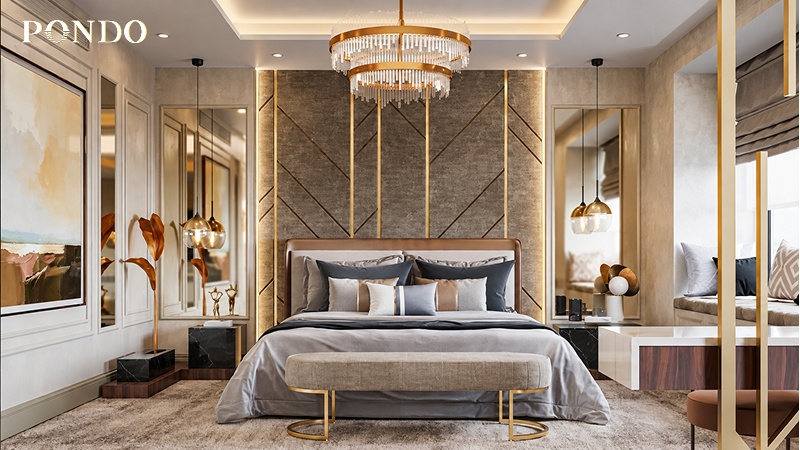 nội thất phòng ngủ phong cách Sang trọng