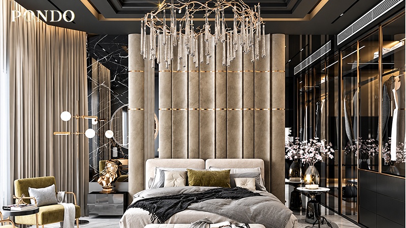nội thất phòng ngủ phong cách Sang trọng