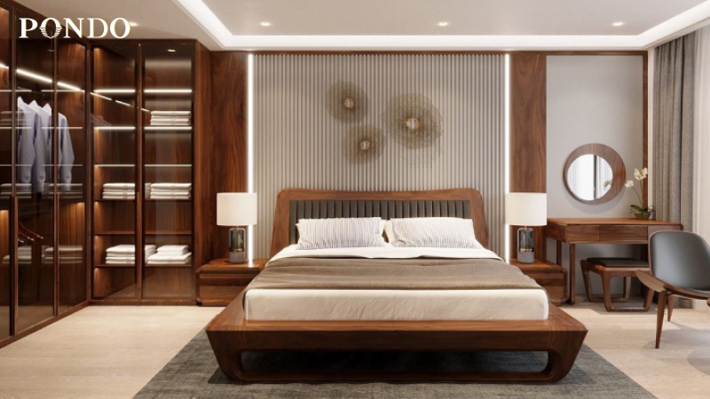 nội thất phòng ngủ gỗ tự nhiên