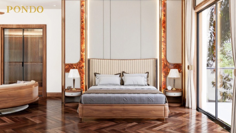 nội thất phòng ngủ gỗ tự nhiên