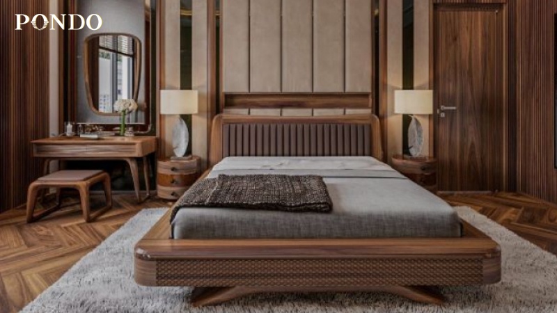 nội thất phòng ngủ gỗ tự nhiên