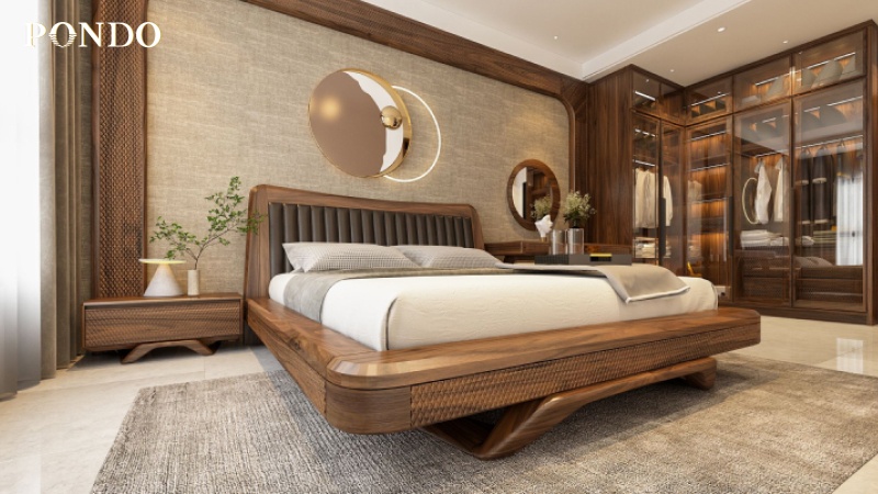 nội thất phòng ngủ gỗ tự nhiên