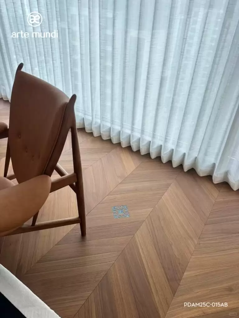 sàn xương cá sau khi hoàn thiện